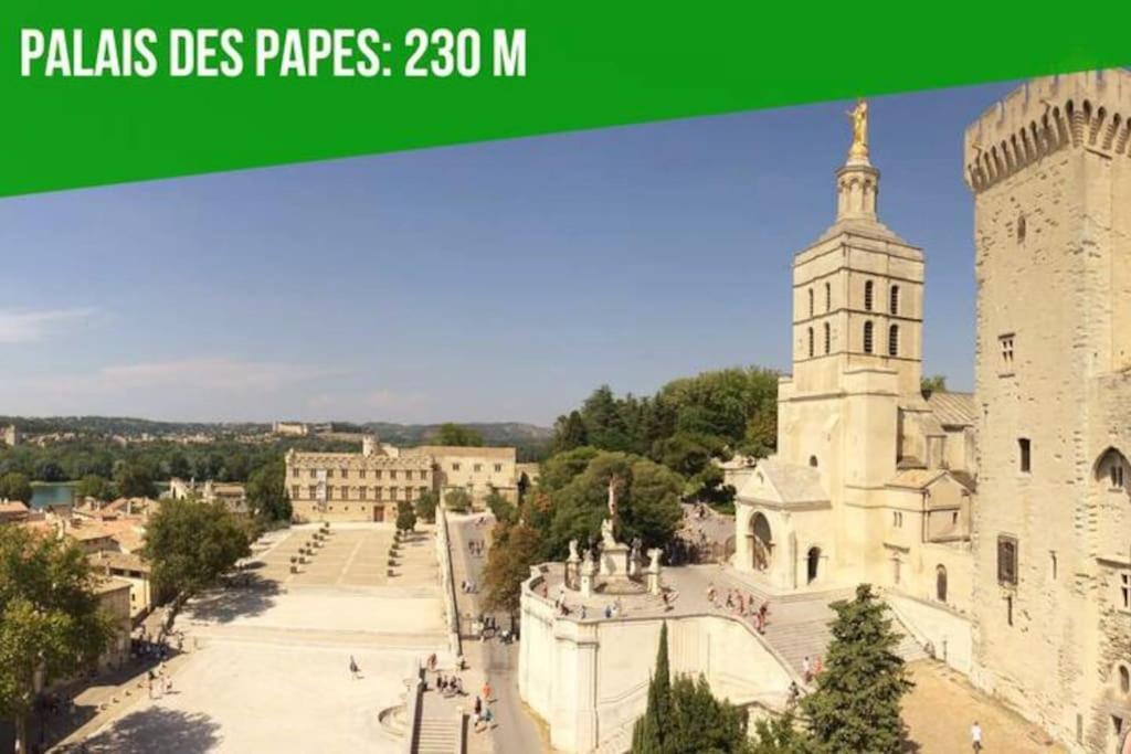 Aux Marches Du Palais - Ac Clim - Spacieux - Terrasse - Wifi Avignon Exteriér fotografie